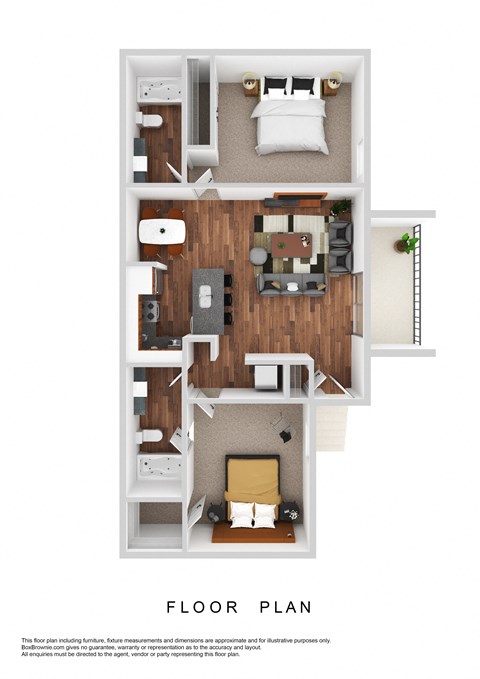 a floor plan of a house with a bedroom and a living room